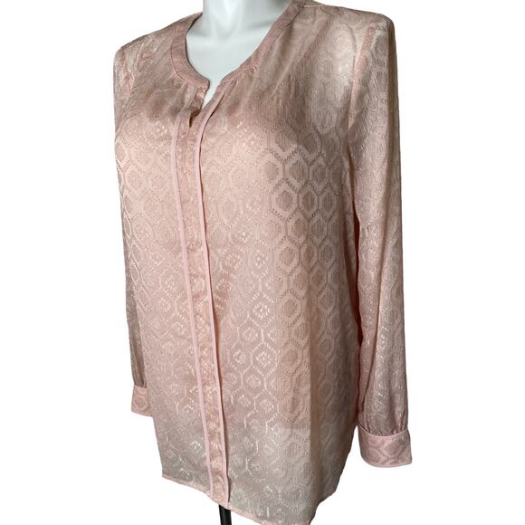 Liz Claiborne Signature XL tall blouse Rose quartz - Picture 1 of 6